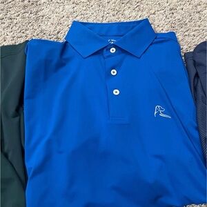 Rhoback Medium Royal Blue Polo Shirt Golf